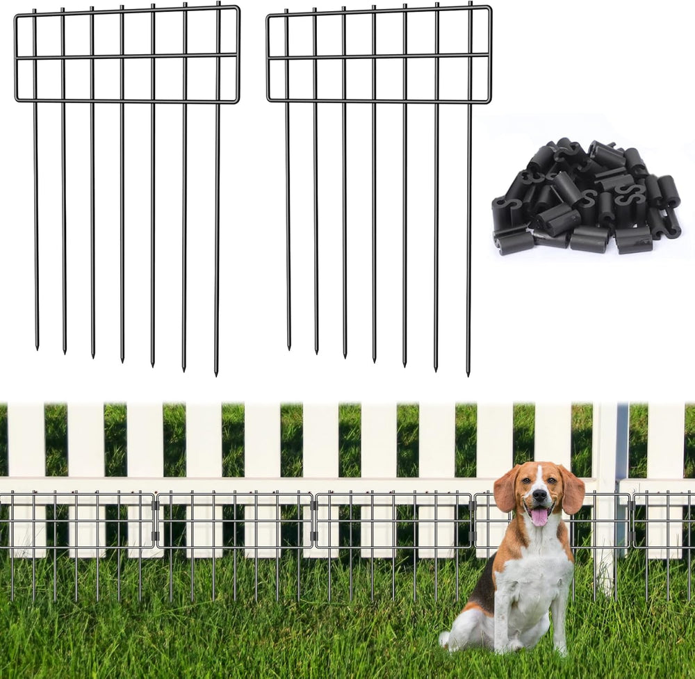 Animal Barrier Fence, 17 in(H) X 27 Ft(L) No Dig Garden Decorative Fencing