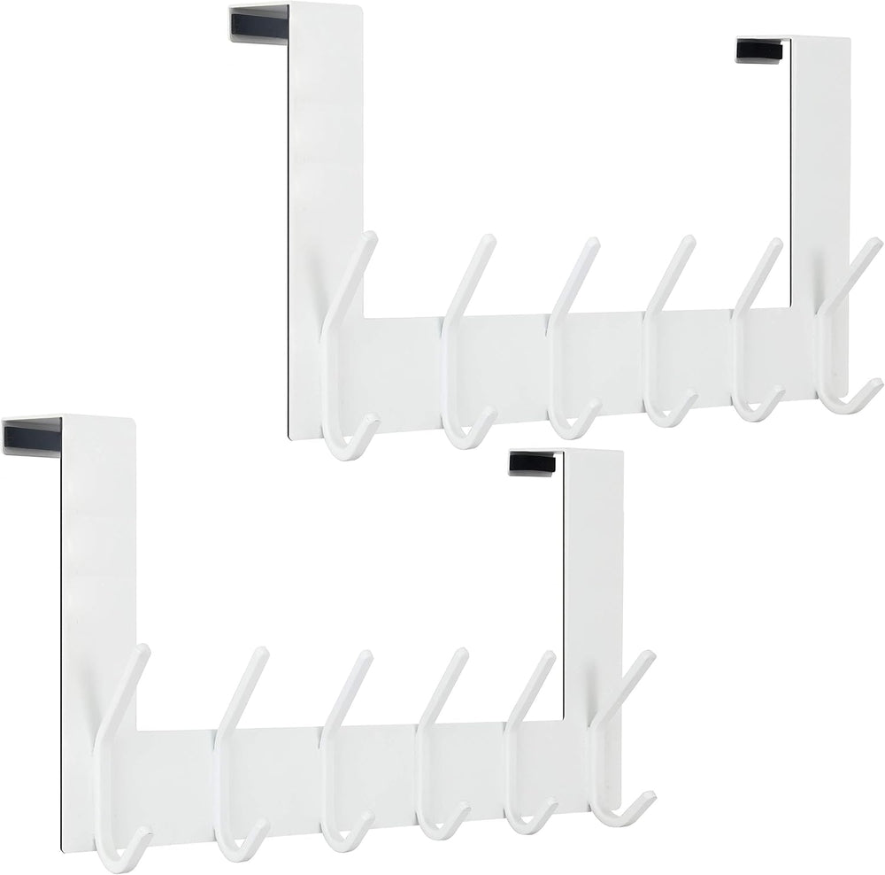 WEBI Over The Door Hook White,Over The Door Towel Rack,Door Hanger,Door Coat ...