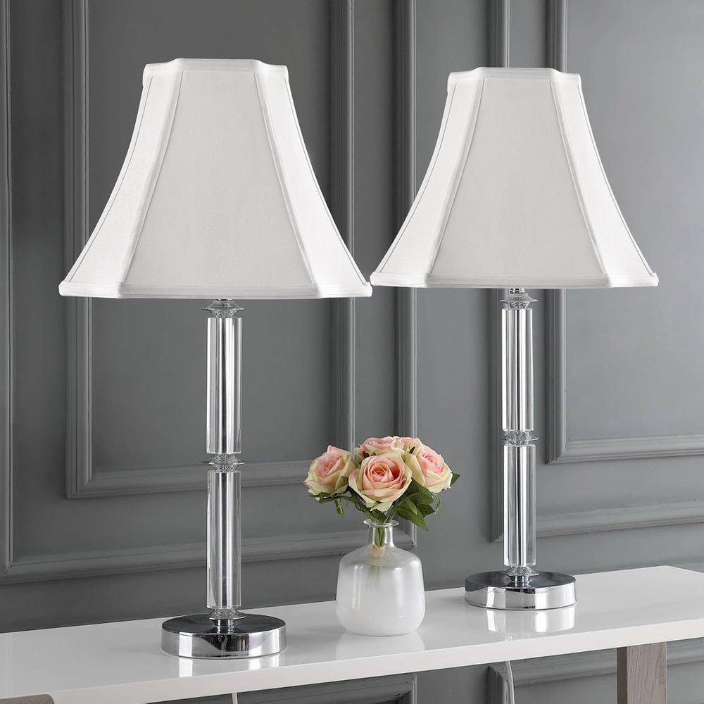 Pure White Linen Square Cut Corner Bell Lamp Shade Medium Lampshade 6.25×6.25...