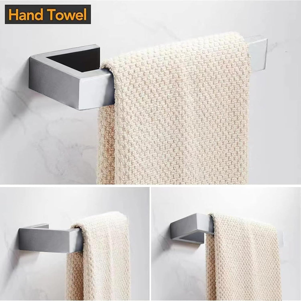 JOPOFI 2-Piece Hand Towel Holder, Towel Ring - Brushed Nickel