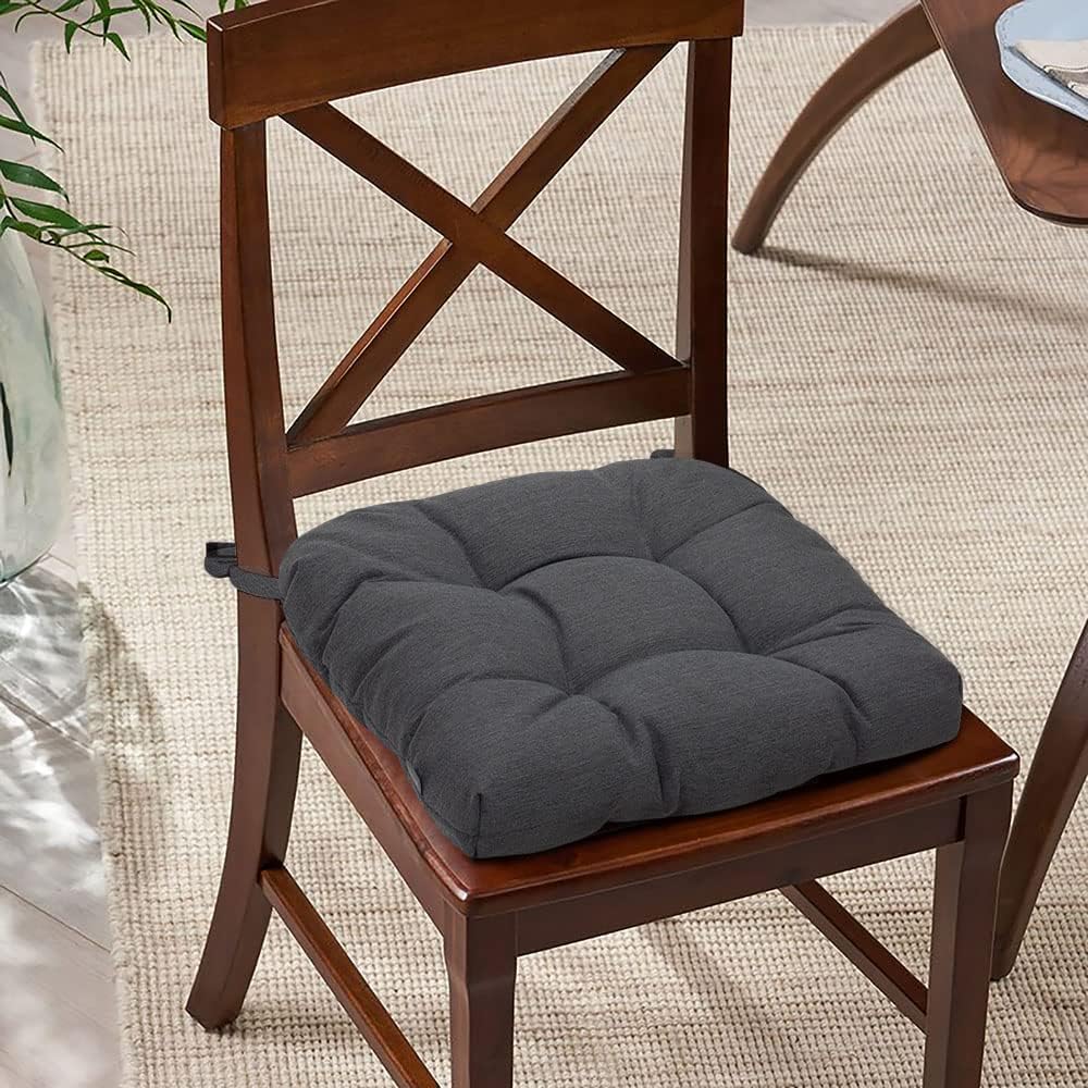 Magpie Fabrics 19"x19" Tufted Seat Cushion 2 Pack, U-Shaped Patio C...