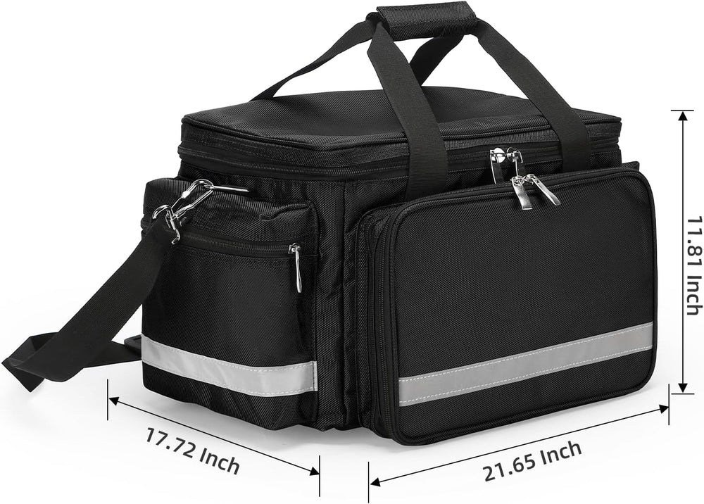 First Aid Bag Medical Empty Bag Emergency Responder Trauma Bag Empty, Profess...