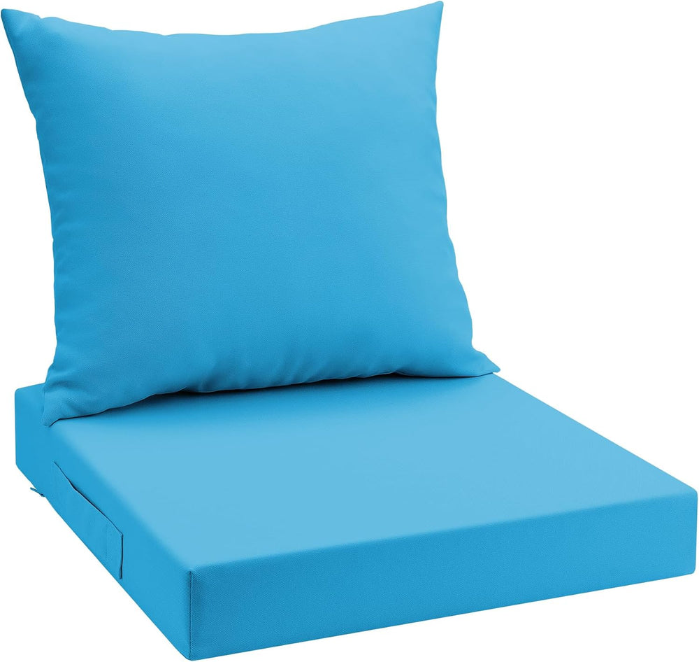 UNIKOME Outdoor Seat Cushions 19 X 19 Inch - Water-Resistant & Fade Resis...