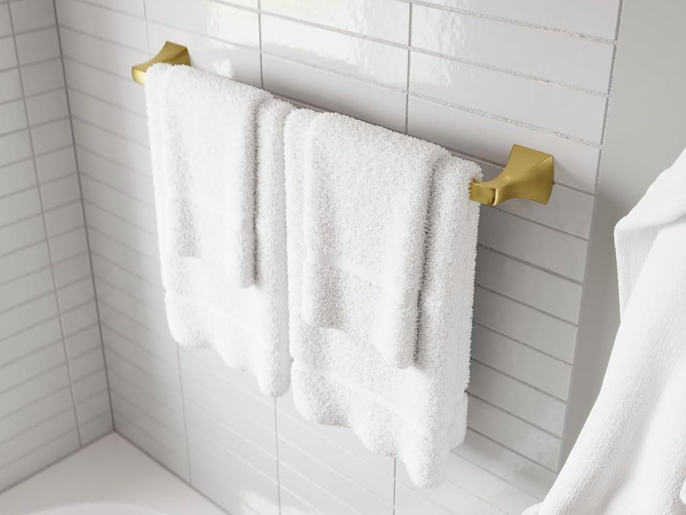 Pfister Bruxie 3-Piece Bathroom Hardware Set with Towel Bar, Towel Ring, and ...