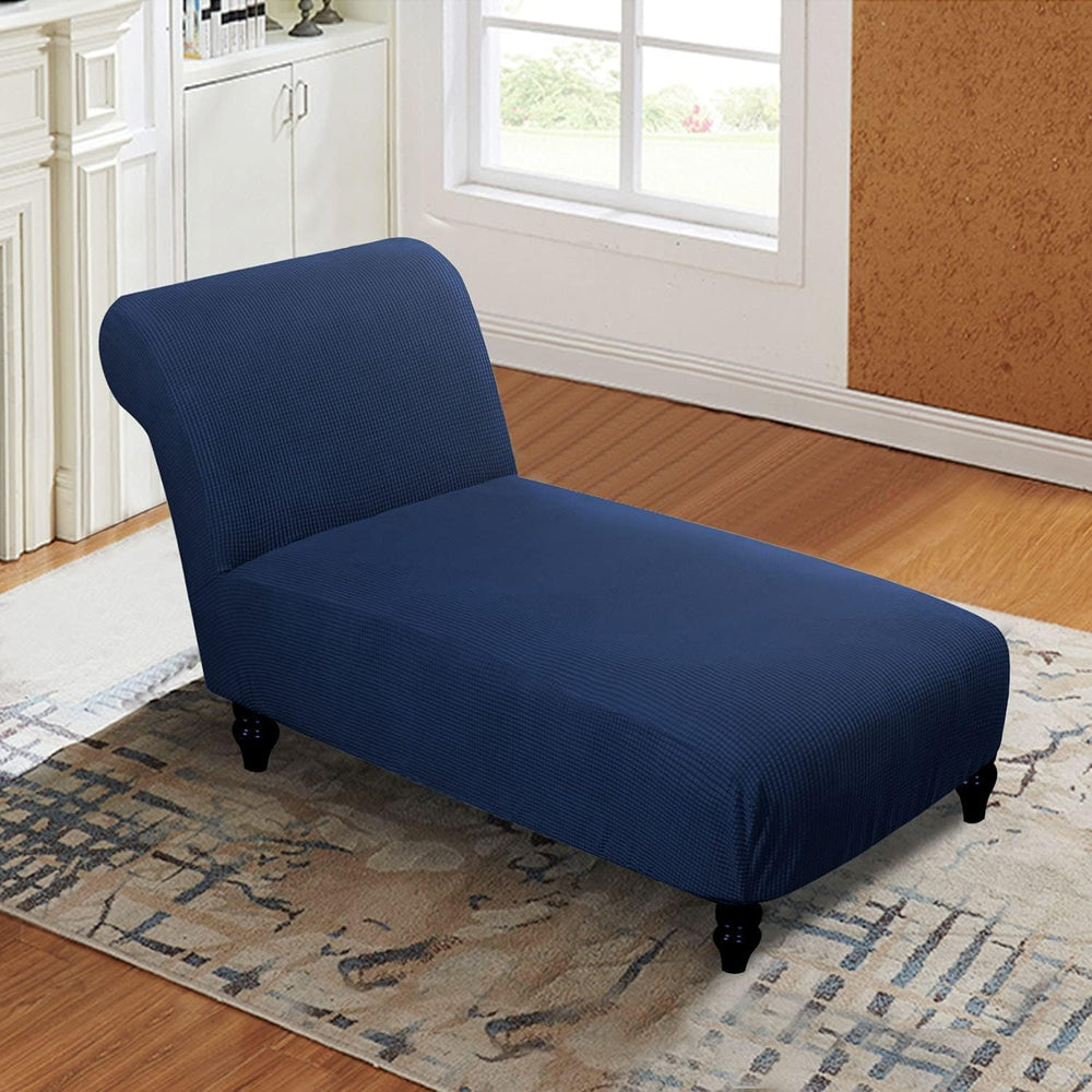 Armless Lounge Chaise Slipcover, Stretch Chaise Chair Covers for Living Room ...