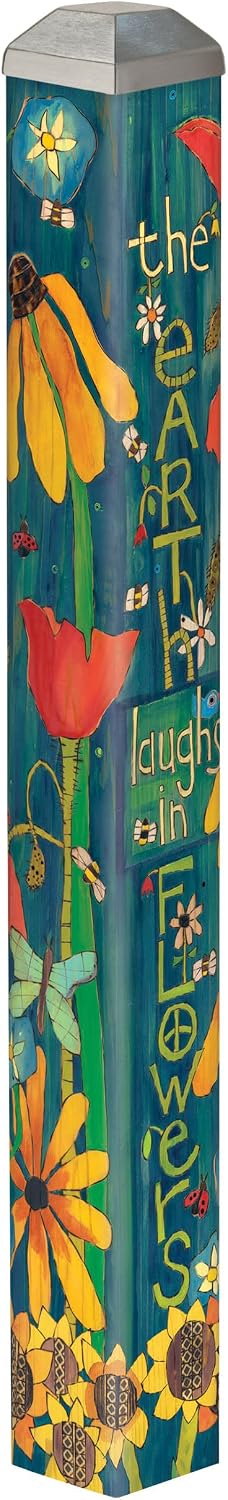 Studio M Art Pole, PVC Weather Resistant Pole with Vinyl Bowl 16 inches Tall ...