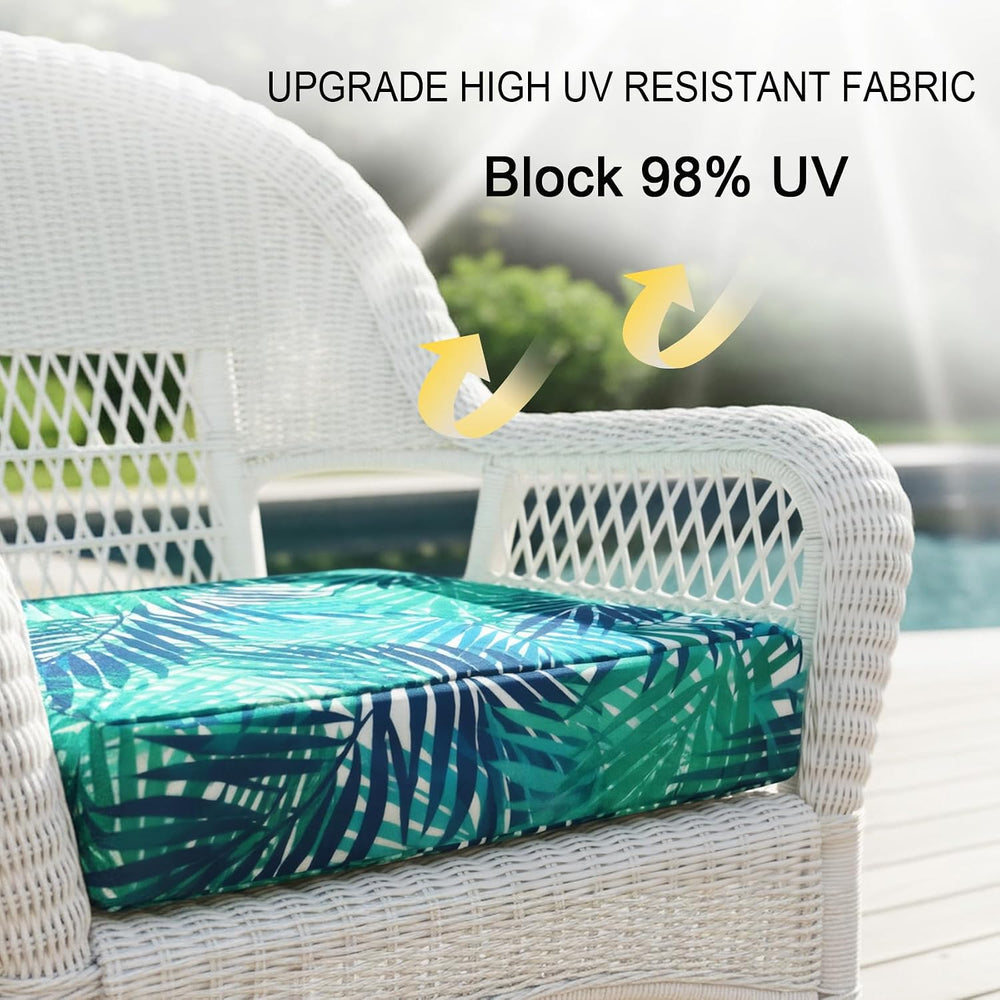 NettyPro Patio Chair Seat Cushion Covers Set 4, Waterproof Outdoor Furniture ...