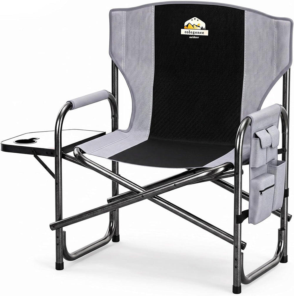 Colegence Oversized Camping Chair, 600-lb Capacity, Heavy-Duty Steel Frame