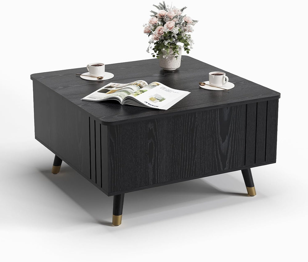 Square Lift Top Coffee Table with Storage for Living Room,32"