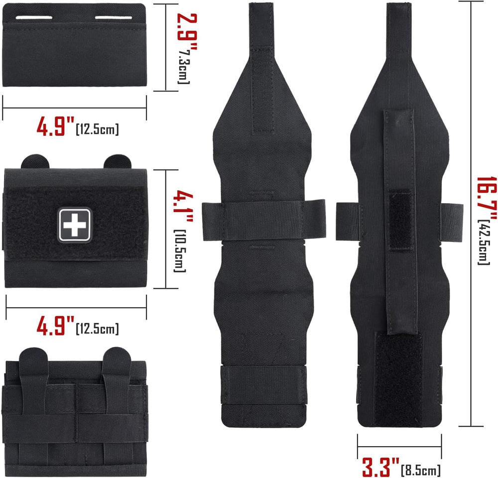 LIVANS Molle IFAK Micro Trauma Pouch, Tactical First Aid Belt Bag