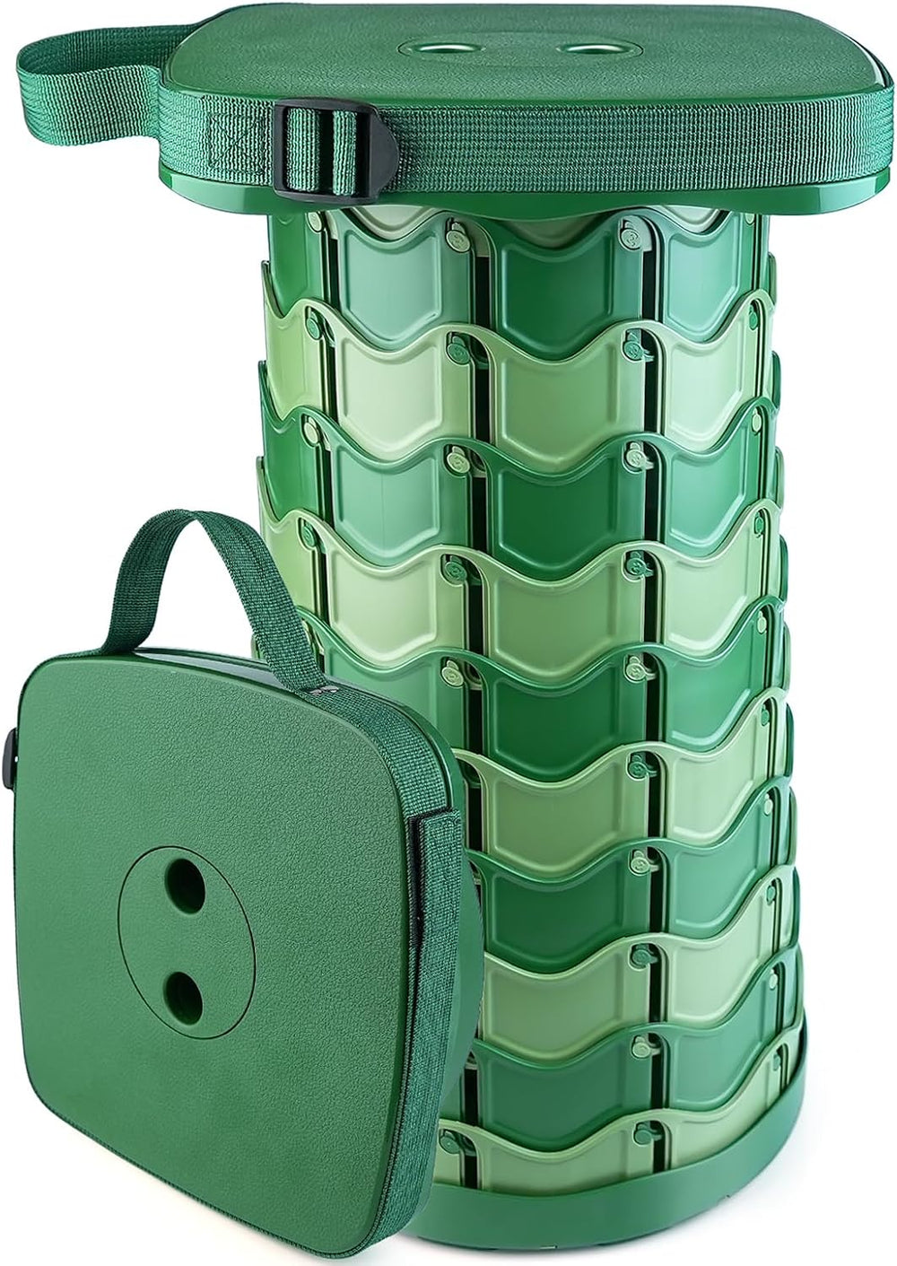 Outward Gear Upgraded Folding Stool Large Square Surface 550lbs Load Capacity...