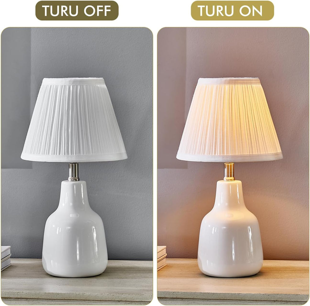 Uno Lamp Shade,Drum Pleated Lamp Shades 5" Top x 9" Bottom x 7"...