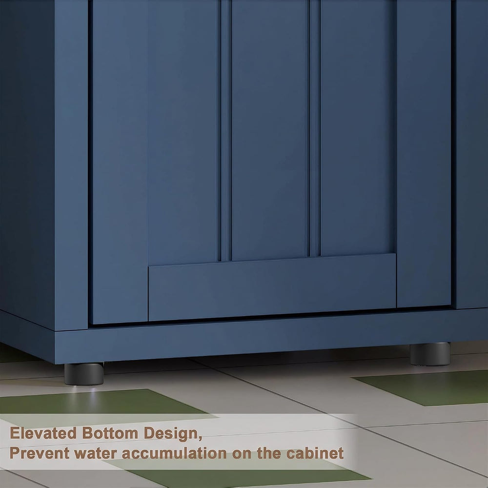 ChooChoo Narrow Bathroom Storage Cabinet with Adjustable Shelves and Drawer