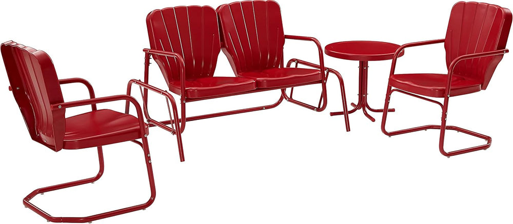Crosley Furniture Ridgeland 4-Piece Loveseat Glider Set