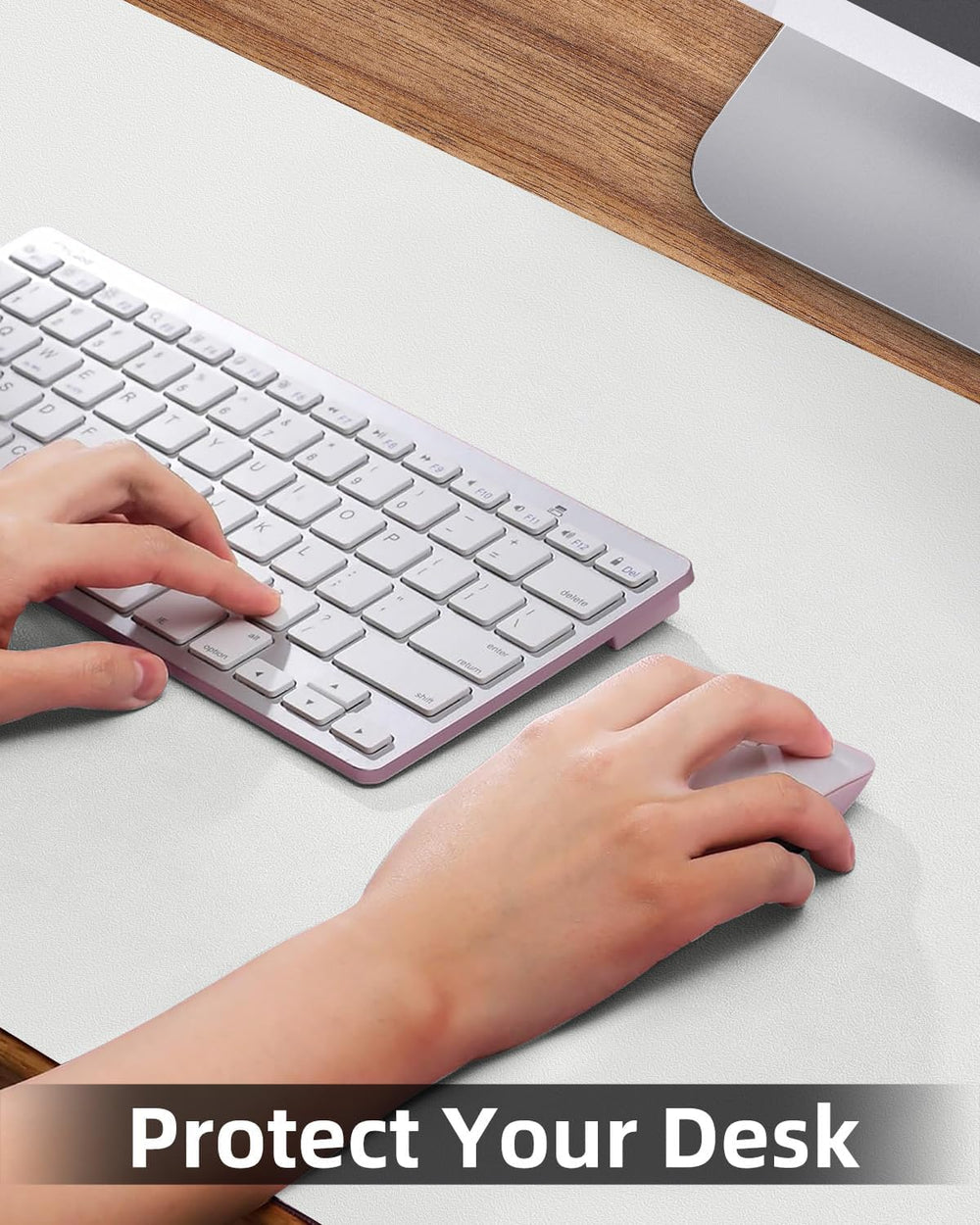 Desk mat Large, Leather Desk Pad Protector,Office Desk Mat,Mouse Pad, Non-Sli...