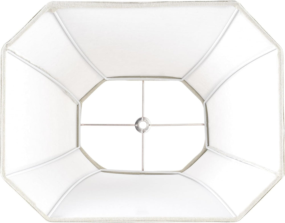 GO&SO Square Lampshade for Table Lamps,8x14"x11 Medium Beige Dark Do...