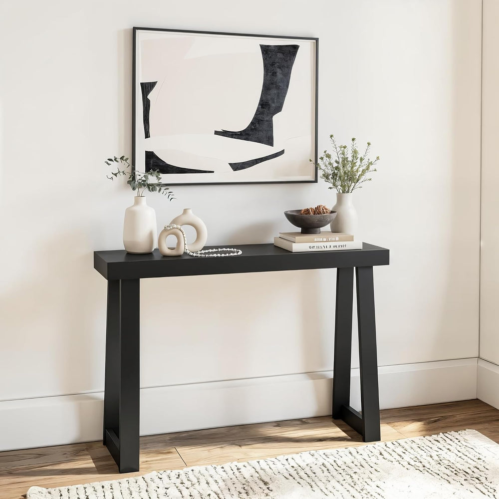 Plank+Beam Classic Console Table, 46 Inch, Black