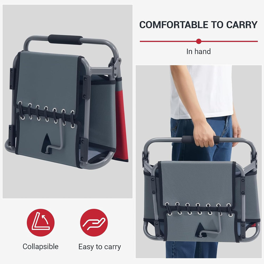 Portal Folding Bleacher Seats with Backs and Cushion, Stadium Chair