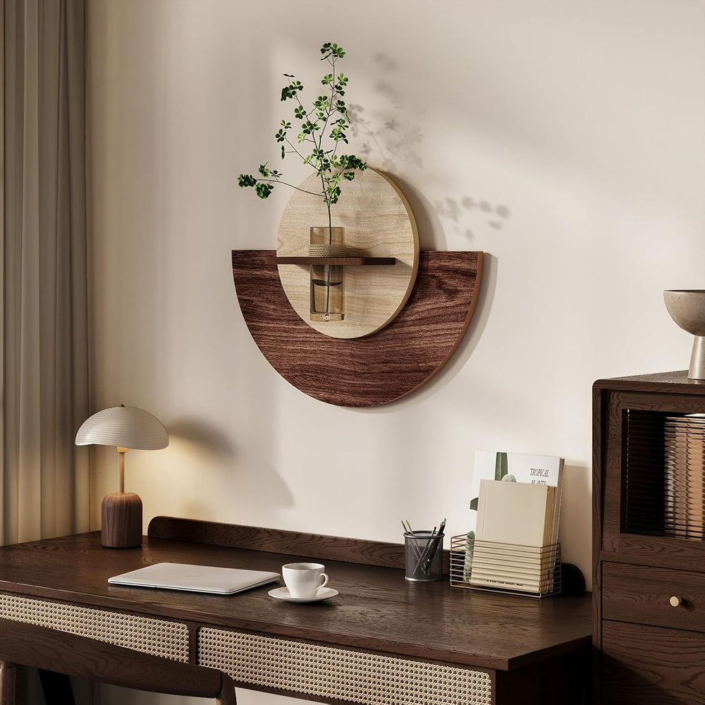 3D Round Wall Art for Dining Room, Modern Textured Circular Wall Decor