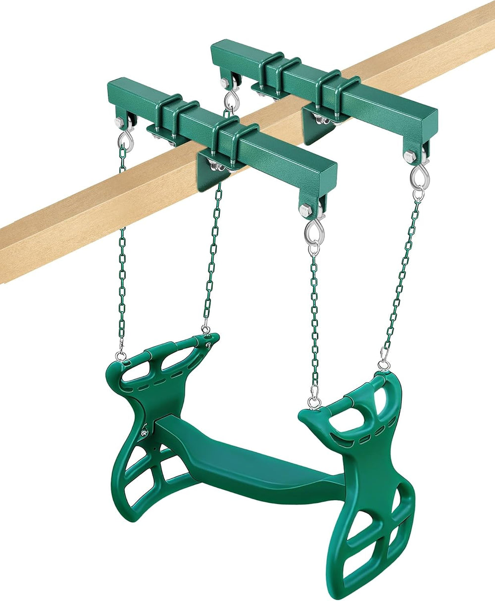 Betooll Glider Swing Brackets and Dual Glider Bundle - 2 Heavy Duty Swing Sea...