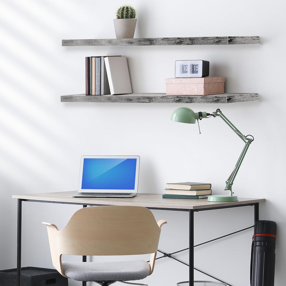 Sorbus Floating Shelves for Wall Storage (48 Inch, 3 Pack, Gray)