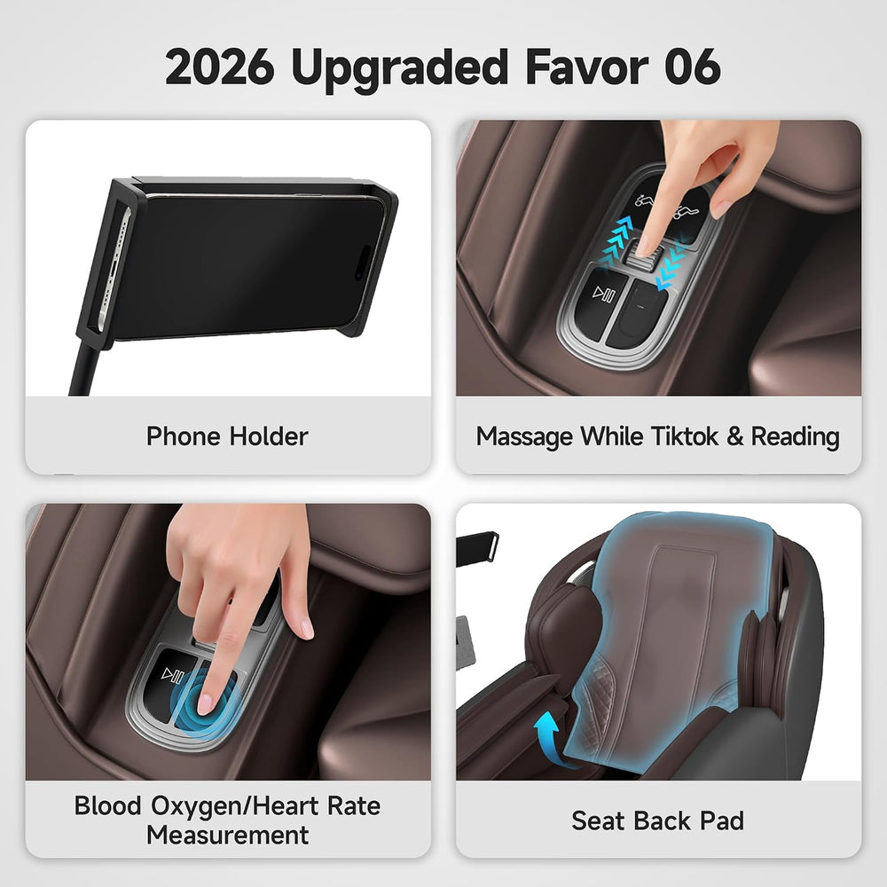 Real Relax 2026 3D Massage Chair Full Body with Unique Phone Controller