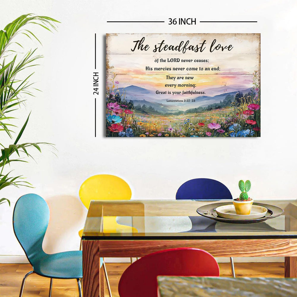 Wildflower Christian Wall Art Lamentations 3 Floral Scripture Wall Decor
