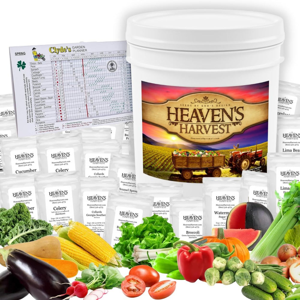Heaven’s Harvest - 10 Year Survival Or Homestead Garden | 25k+ Heirloom Veget...