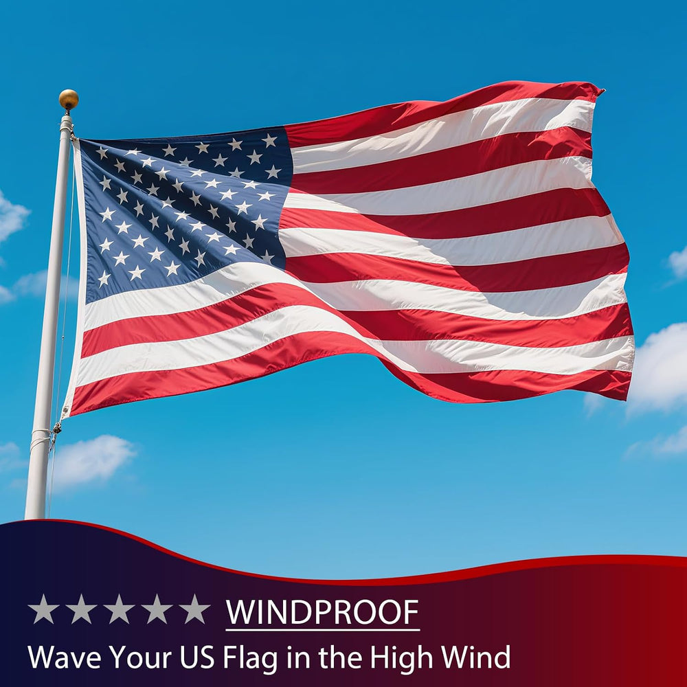 Chillchard 4x6 FT American Flags for Outside Heavy Duty - TearProof US Flag