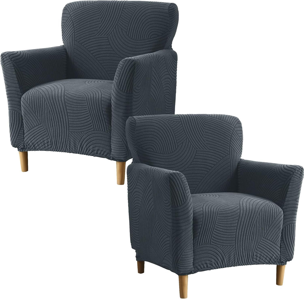 Stretch Chair Covers Armchair Slipcovers for Living Room,Dark Gray