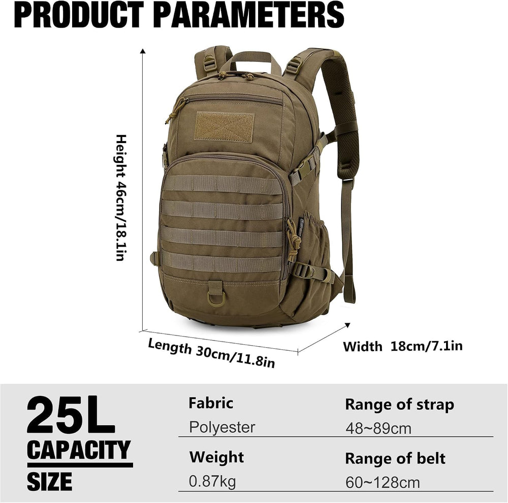 Mardingtop 25L Hiking Backpack,Lightweight Molle Tactical Backpack for Runnin...
