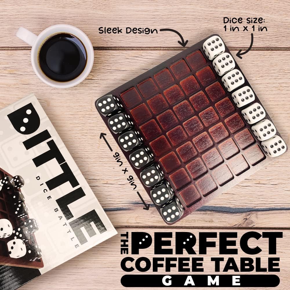 Dittle™- Dice Battle | 2 Player Dice Games for Adults | Adult Board Games for...
