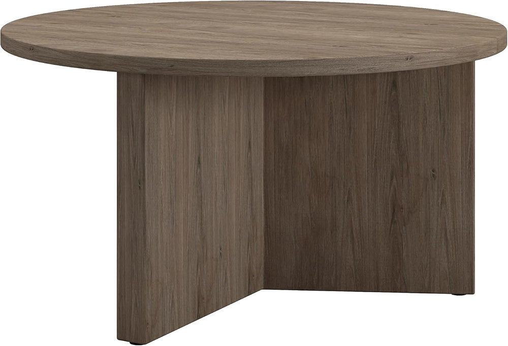Henn&Hart 32" Scandinavian Coffee Table, Weathered Gray