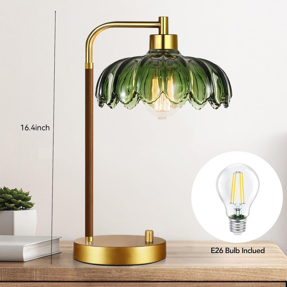 ILLMTW Vintage Table Lamp Set of 2 for Bedroom Living Room,Small Bedside Lamp...