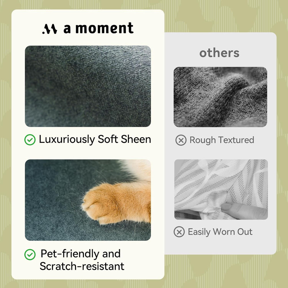 a moment Waterproof Throw Pillow Covers Set of 4,20x20 Inch Outdoor Stain Res...