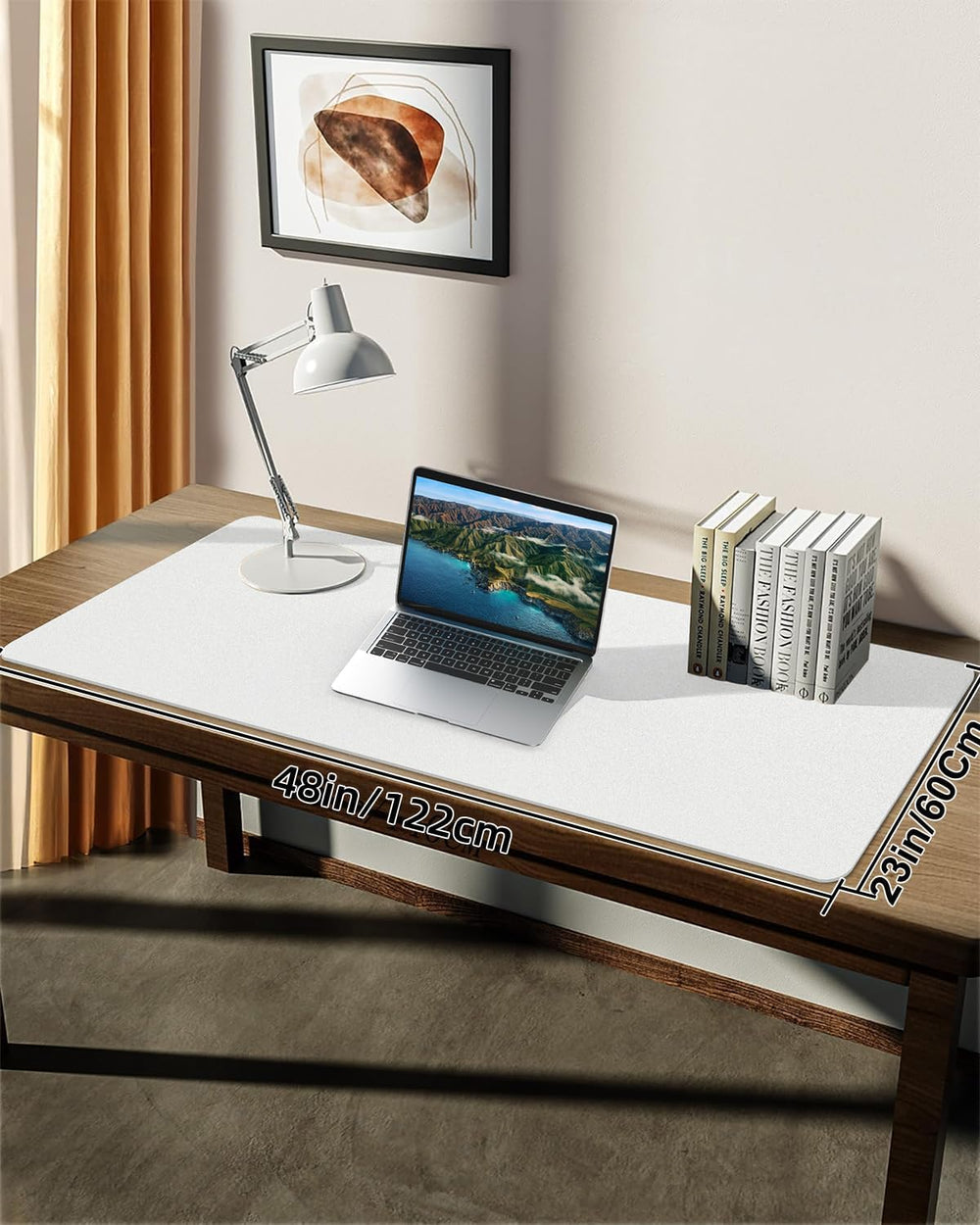 Desk mat Large, Leather Desk Pad Protector,Office Desk Mat,Mouse Pad, Non-Sli...