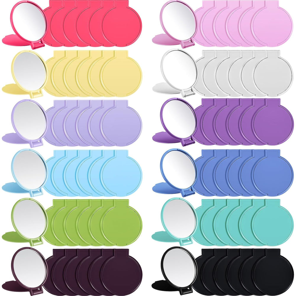 Jetec 240 Pieces Compact Mirrors Gifts Bulk,12 Colors