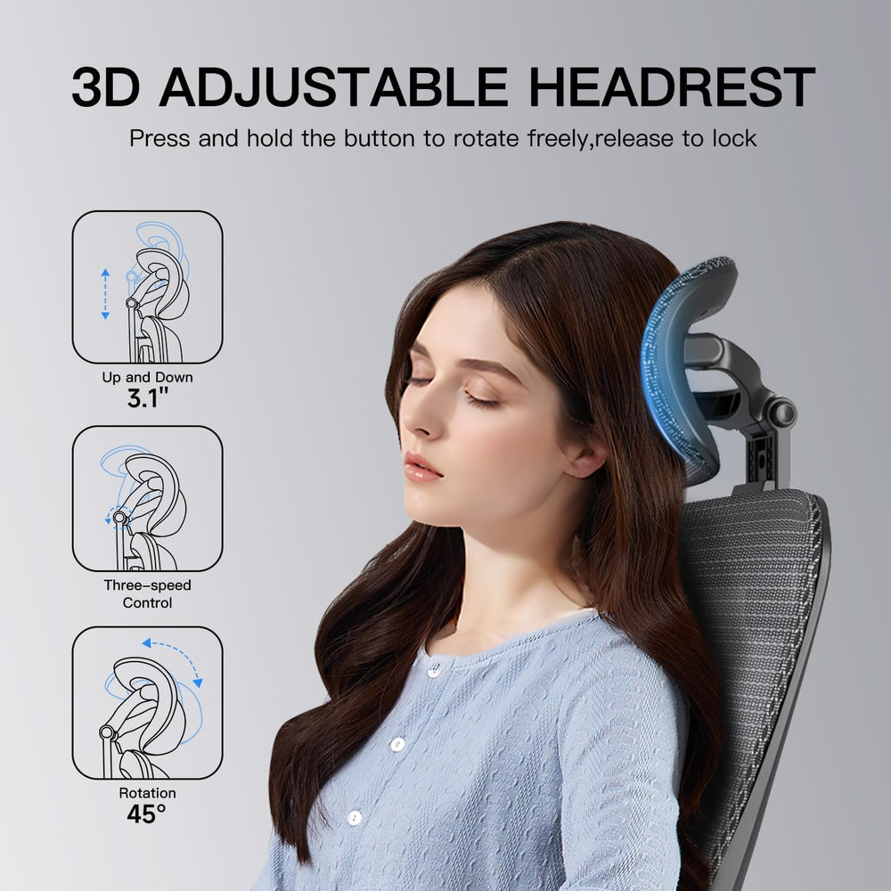 marrap Ergonomic Office Chair, Adjustable Lumbar Support