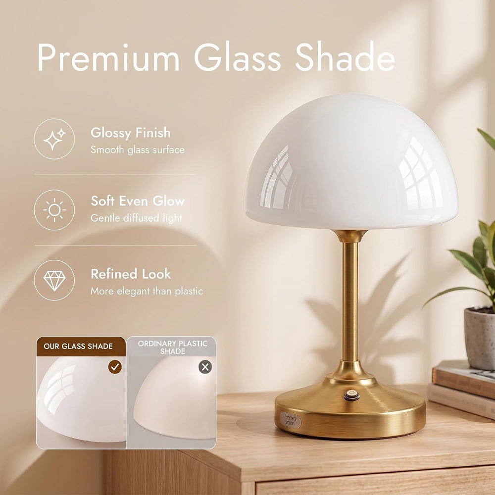 Dawnwake Table Lamp Cordless Lamp,5000mAh Rechargeble Battery Operated Lamp