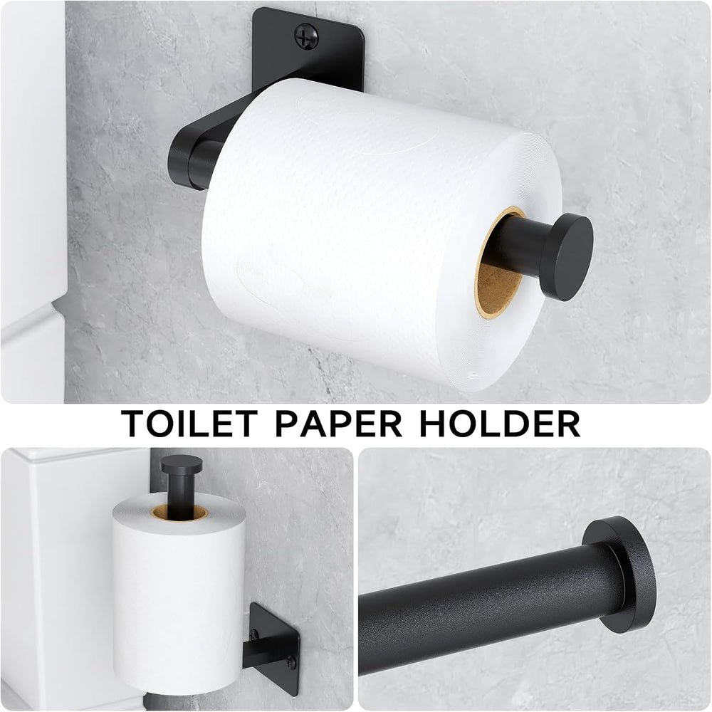 KLJKPA 4-Piece Bathroom Hardware Set, 32 inch Bathroom Towel Holder