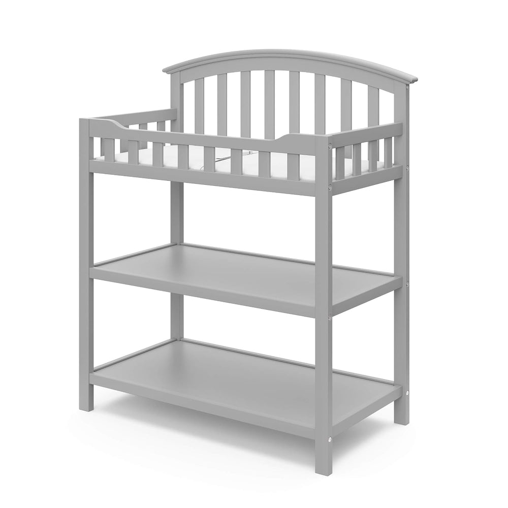 Graco Changing Table with Water-Resistant Changing Pad, Pebble Gray