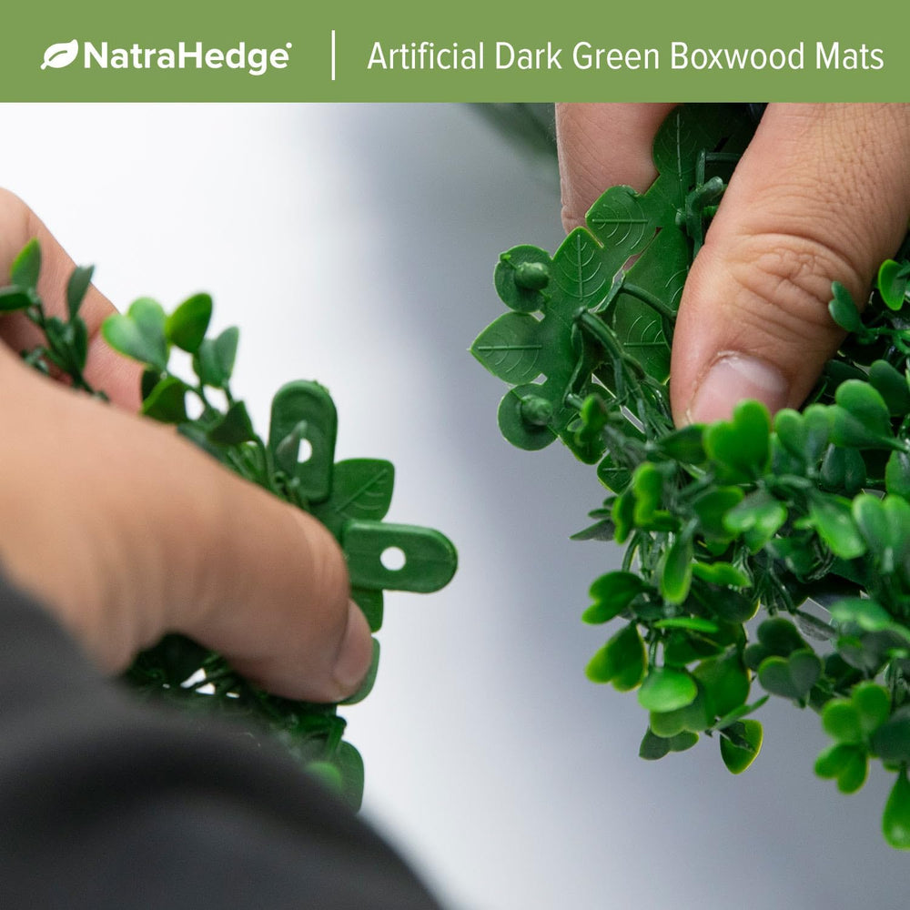 NatraHedge 20"" X20'' (12 Pack) Artificial Green Grass Wall...
