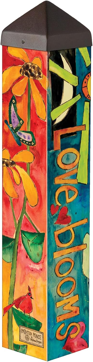 Studio M Art Pole, PVC Weather Resistant Pole with Vinyl Bowl 20 inches Tall ...