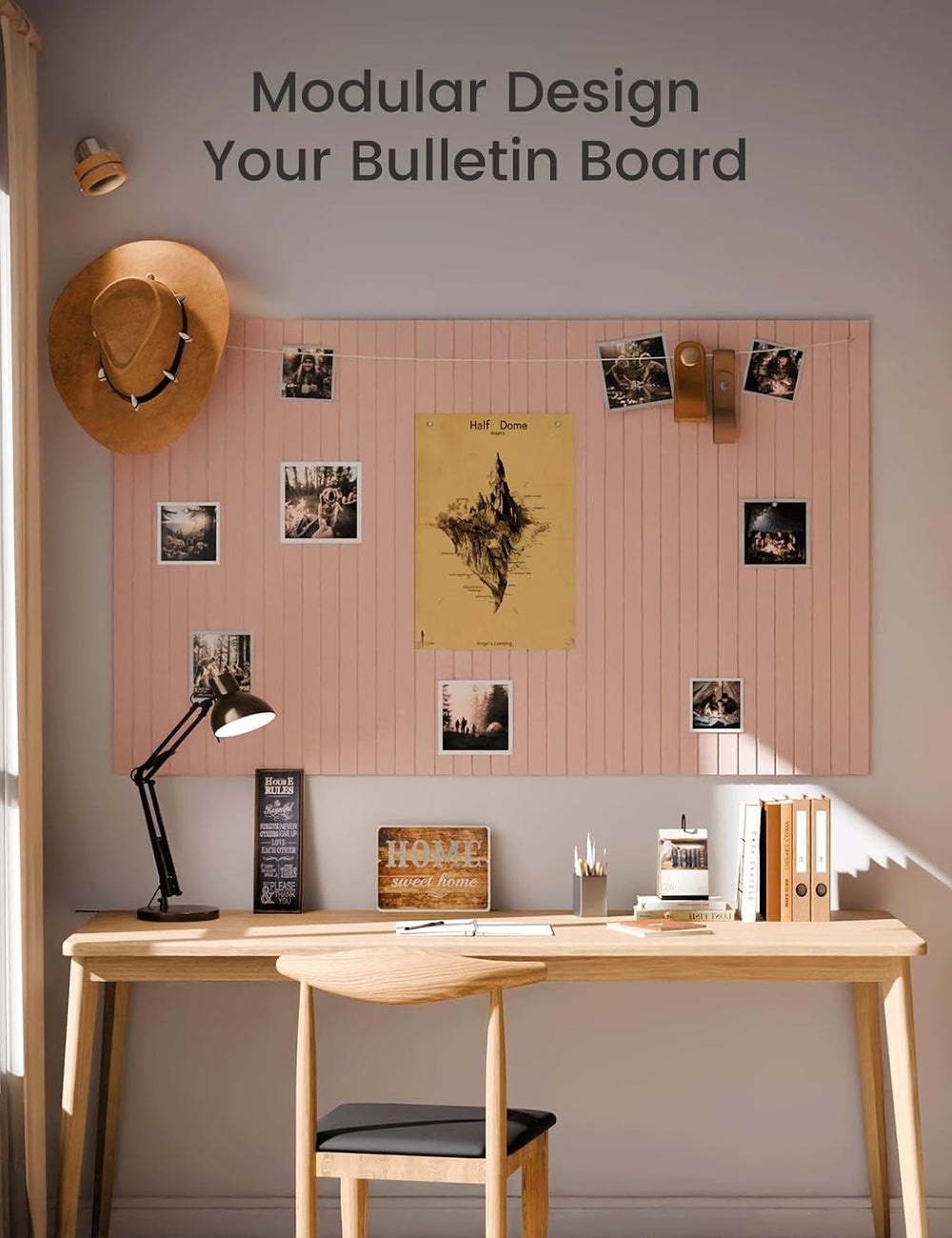 Fluxynara Felt Bulletin Board & Cork Board Alternative 48'' x 36&...