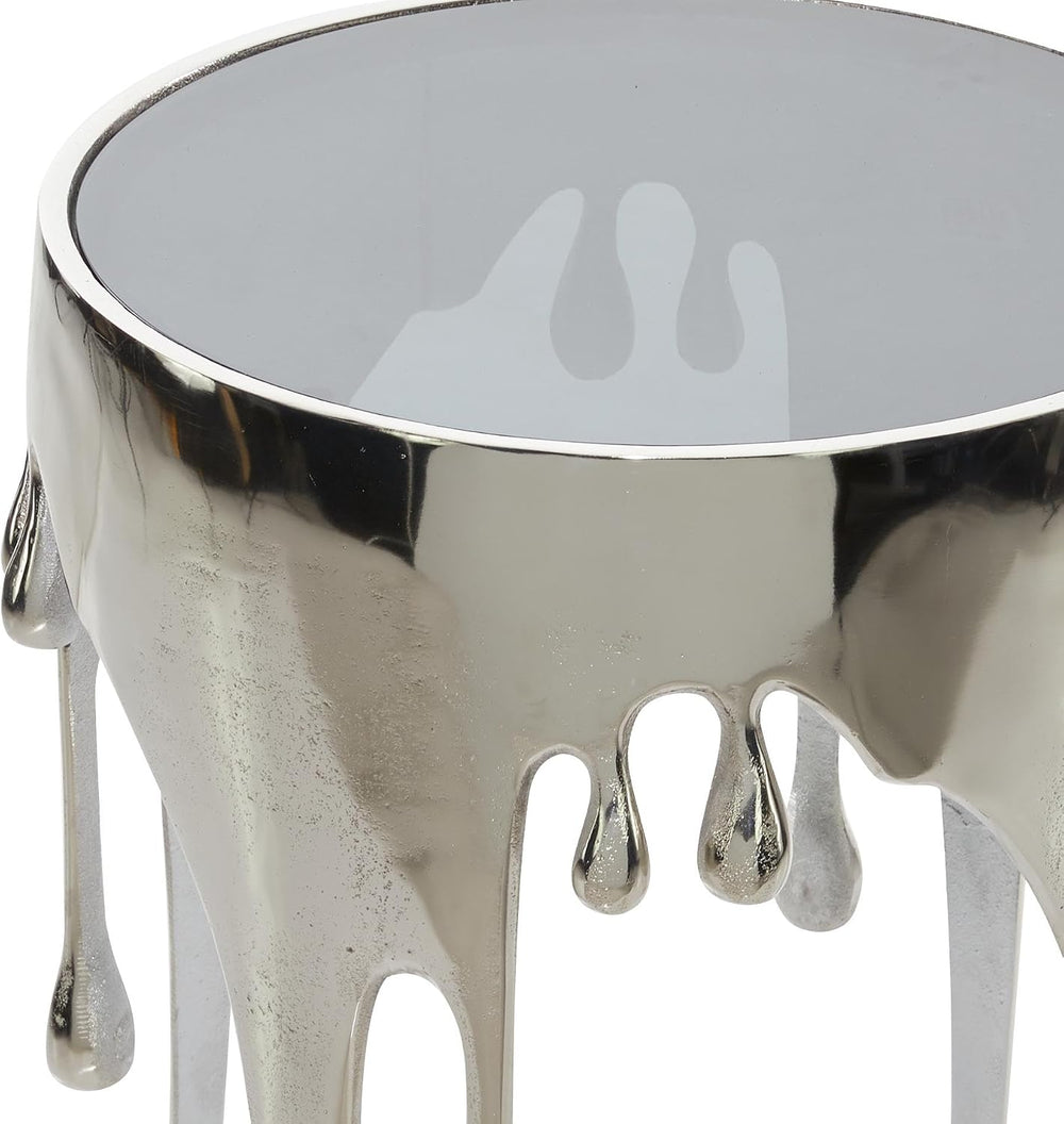 Deco 79 Aluminum Metal Abstract Side Table 16" x 16" x 25", Si...