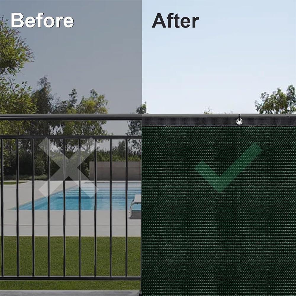 LITA 3' x 50' Garden Privacy Fence Screen Cover (HDPE) UV Protection ...