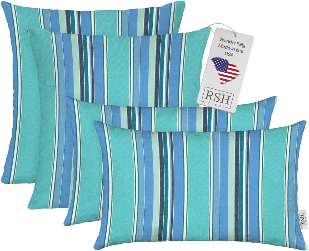 RSH DECOR: Sunbrella Lumbar & Square Pillows Set of 4 | 20" x 12&quo...