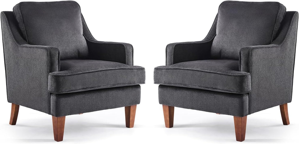 VINLI High Back Accent Chairs Set of 2, Armchair for Living Room, Entryway