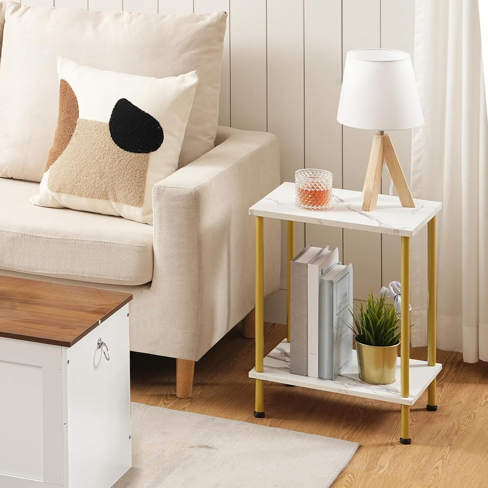 HOOBRO End Tables Set of 2, Small Side Tables, Nightstands for Small Spaces