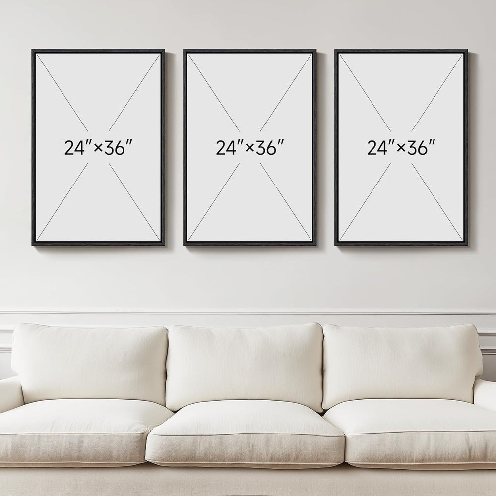 Large Framed Blue Abstract Wall Art for Living Room, Modern 3D Artwork